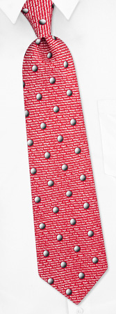 Talking Golf Tie by Oak Hill Neckwear -  Red Silk