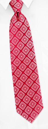 Red Diamonds - Influence By Principessa Red Silk Ties