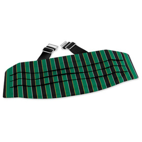 Scoula Cummerbund by Principessa - Green Silk Scoula Cummerbund by Principessa - Green Silk