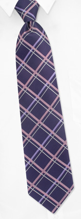 Cambridge Tie by Principessa -  Purple Silk