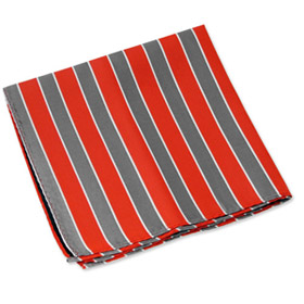 Affari Pocket Square by Principessa -  Red Silk