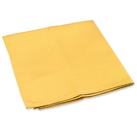 Light and Dark Yellow Corded Pocket Square by Principessa -  Yellow Silk