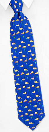 Dog by Ron Chereskin blue silk ties