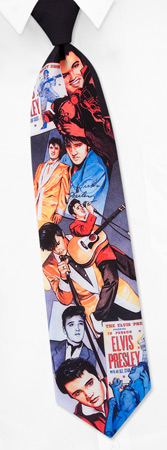 Classic Elvis Presley by RM Style black polyester ties