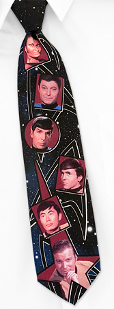 The Crew by Star Trek black polyester ties