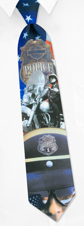 HD Police by Harley Davidson navy blue polyester ties