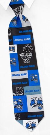 NBA Orlando Magic Block and Play Tie by NBA -  Blue Polyester