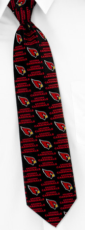 Arizona Cardinals Nfl - NFL Arizona Cardinals Grid By NFL Black Polyester Ties