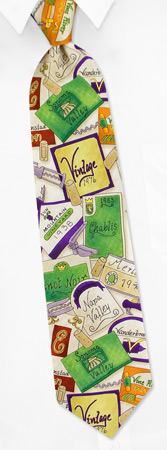 Wine Labels by RM Style tan/taupe silk ties