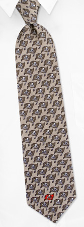 Nfl Teams - NFL Tampa Bay Buccaneers Tonal By NFL Silver Silk Ties