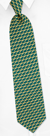Frog Repeat by RM Style yellow silk ties