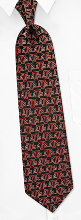 Texas AM University Logo Tie by NCAA - Black Silk Texas AM University Logo Tie by NCAA - Black Silk