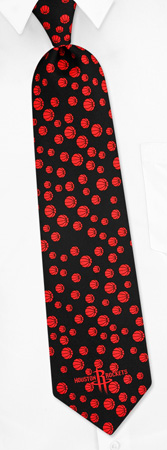 NBA Houston Rockets Conservative Tie by NBA - Black Silk NBA Houston Rockets Conservative Tie by NBA - Black Silk