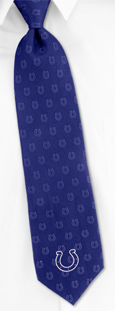 NFL Indianapolis Colts Color Tonal Tie by NFL -  Blue Silk