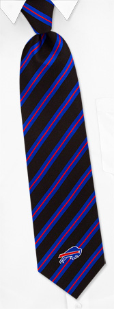 NFL Buffalo Bills Stripe Tie by NFL -  Black Silk