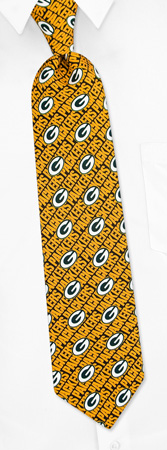 NFL Green Bay Packers Boys Tie by NFL -  Black Silk
