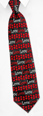 Love Abounds by Keith Daniels black silk ties