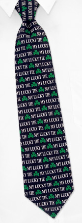 Ties - My Lucky Tie By Keith Daniels Black Silk Ties