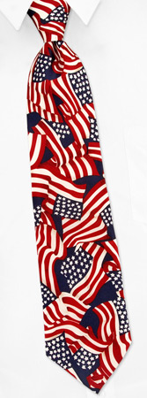 4th of July Tie by Wild Ties -  Multicolor Silk