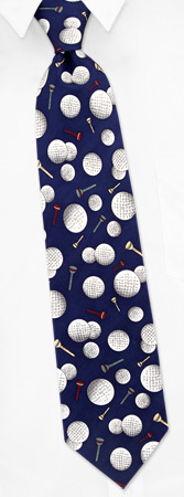 Hard Day at the Office Tie by Wild Ties -  Navy blue Silk