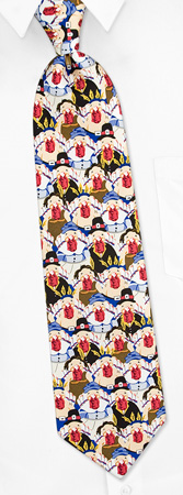 Pilgrims and Indians Tie by Wild Ties -  Multicolor Silk