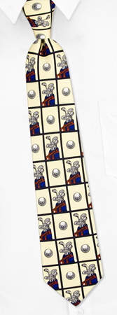 Golf Pro by Wild Ties cream silk boys ties