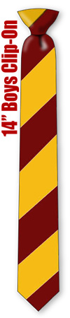 Cheap Costumes - Boarding School Costume Tie By Wild Ties Multicolor Silk Boys Clipon Ties