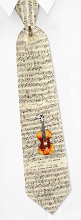 Fantasia in C Minor Tie by RM Style -  Off white Silk