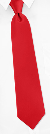 Crimson Red Tie by Elite Solid -  Red Silk
