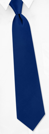 Navy Blue Tie by Elite Solid -  Navy blue Silk