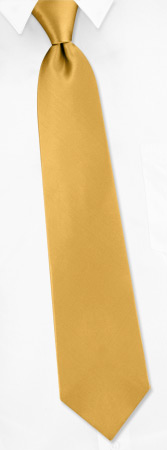 Bright Gold Tie by Elite Solid -  Gold Silk