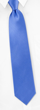 Cornflower Blue Extra Long Tie by Elite Solid -  Blue Silk