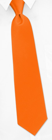 Orange Dream Extra Long Tie by Elite Solid - Orange Silk Orange Dream Extra Long Tie by Elite Solid - Orange Silk