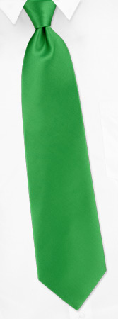 Kelly Green Extra Long Tie by Elite Solid -  Green Silk