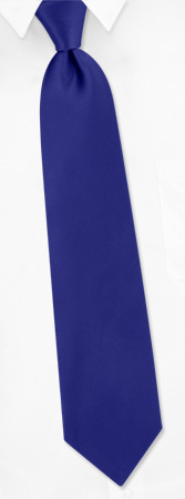Royal Blue Extra Long Tie by Elite Solid -  Blue Silk