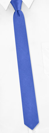 Cornflower Blue Boys Tie by Elite Solid -  Blue Silk