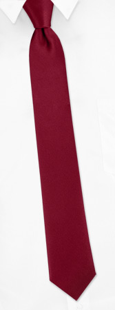 Maroon Boys Tie by Elite Solid -  Maroon Silk