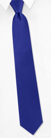 Royal Blue Boys Tie by Elite Solid -  Blue Silk