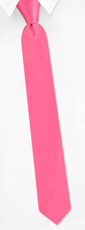 Fuchsia Boys Tie by Elite Solid -  Pink Silk