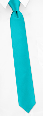 Turquoise Boys Tie by Elite Solid -  Turquoise Silk