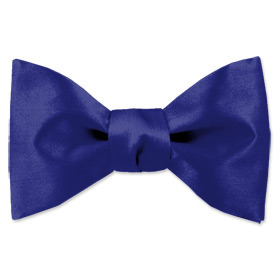Blue Tuxedos - Royal Blue By Elite Solid Blue Silk Freestyle Bowties