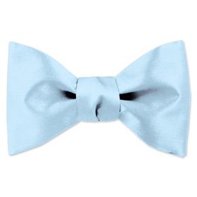 Blue Tuxedos - Sky Blue By Elite Solid Blue Silk Freestyle Bowties
