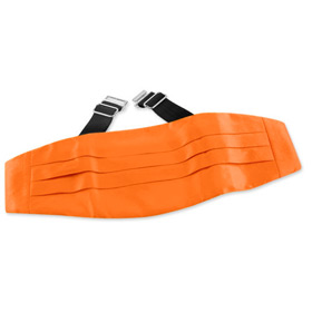 Orange Dream Cummerbund by Elite Solid -  Orange Silk