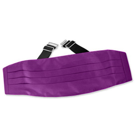 Purple Plum Cummerbund by Elite Solid - Purple Silk Purple Plum Cummerbund by Elite Solid - Purple Silk