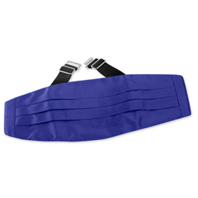 Royal Blue Cummerbund by Elite Solid -  Blue Silk