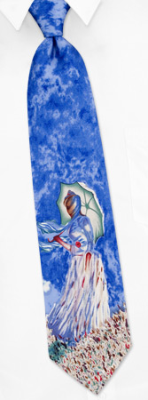 Il Parasole - Monet by Wild Ties blue silk ties