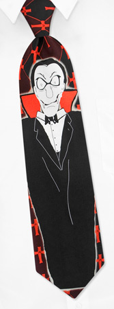 Vampire Tie by Wild Ties - Burgundy Silk