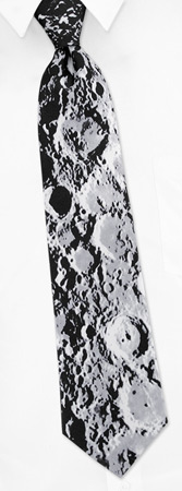 Moons Surface Tie by Wild Ties - Silver Silk Moons Surface Tie by Wild Ties - Silver Silk