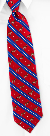 Democrat Stripe by Tango - Max Raab red silk ties