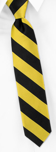Costume - Black And Gold Stripe By Elite Black Silk Boys Ties
